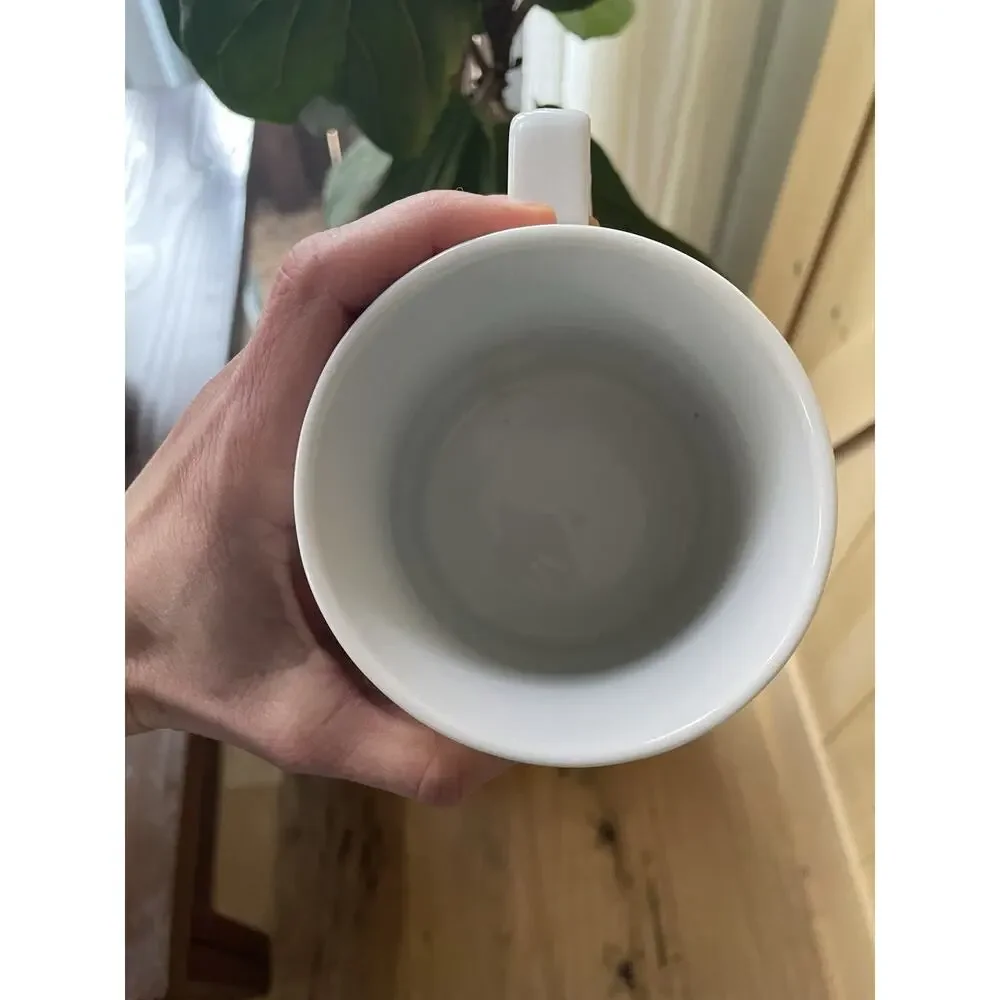 West Elm Monogram Black And White Initial N Letter Ceramic Coffee Tea Mug‎
